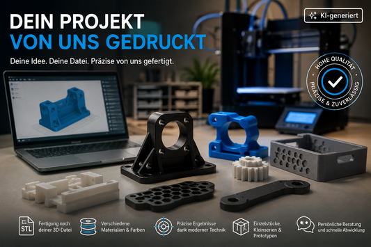 Dein Projekt – von uns in 3D gedruckt