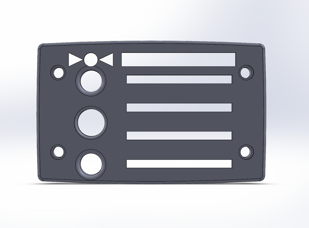 3D-gedruckte Ersatz-Abdeckung für Gitarren-Preamp – kompatibel mit ausgewählten Ibanez-Modellen